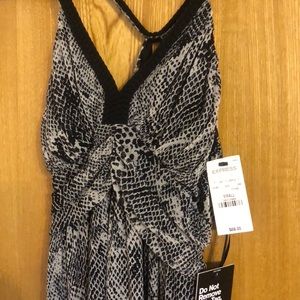 Express snake print dress Small NWT $88